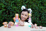 ENCHANTIMALS City Tails Glee Marsvinsfamilj - Marsvinsdockor med 4 bedårande marsvinsfigurer, för åldrarna 4 och uppåt, HHB84