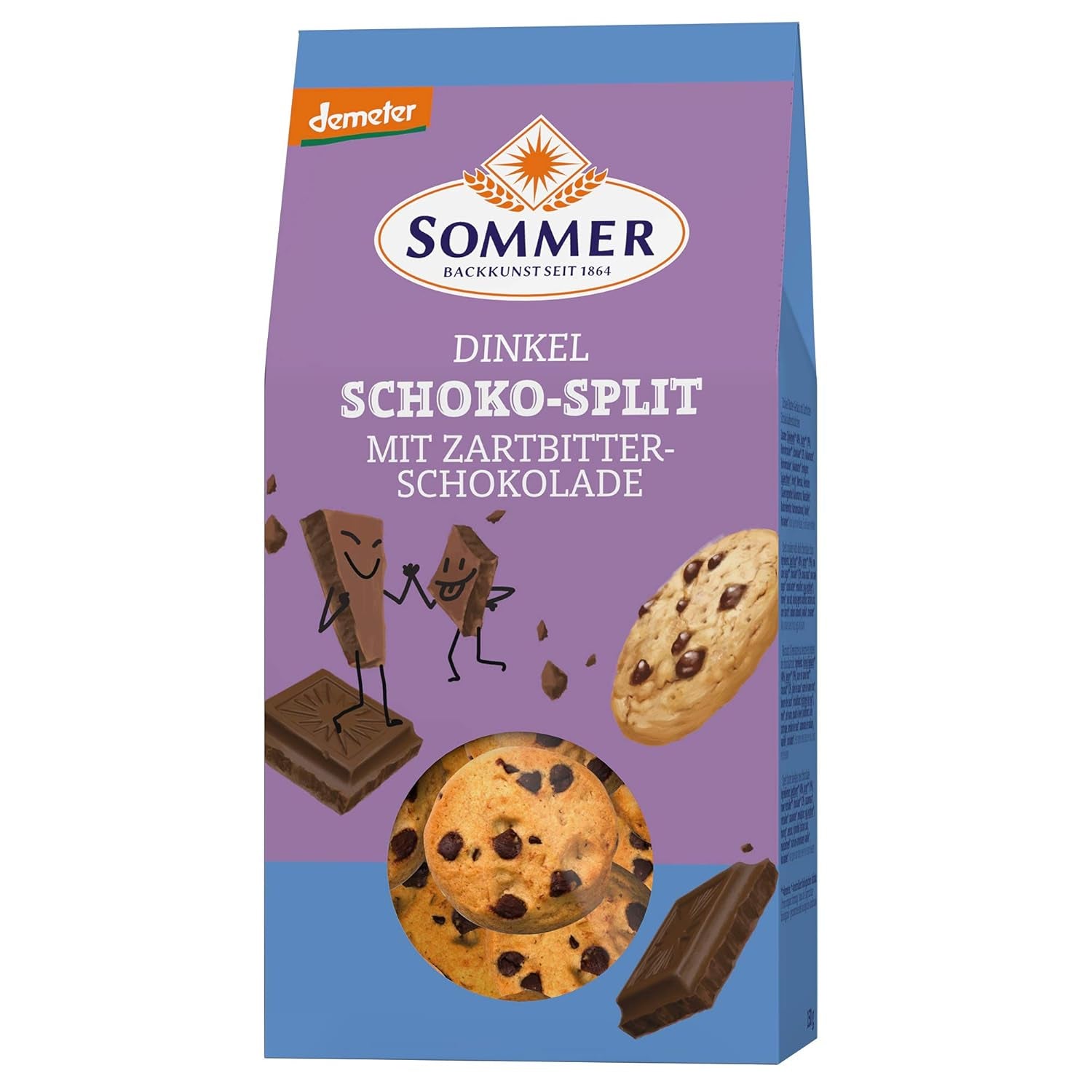 SOMMERKABEL Delad dinkelchoklad med mörk choklad, 150 g