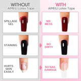 AIMEILI Latex Peel off Tape Nagelleck Korrektor Hautschutz Fingerskydd Für Nail Art Palisade Geruchlos Weiß 15Ml