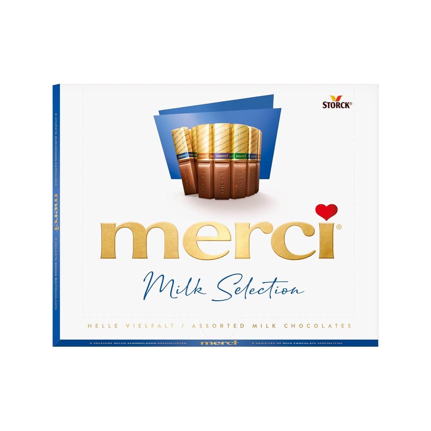 merci Finest Selection Mousse au Chocolat Variety – 1 x 210 g – Specialiteter Utsökt chokladmousse – Fyllda och ofyllda praliner