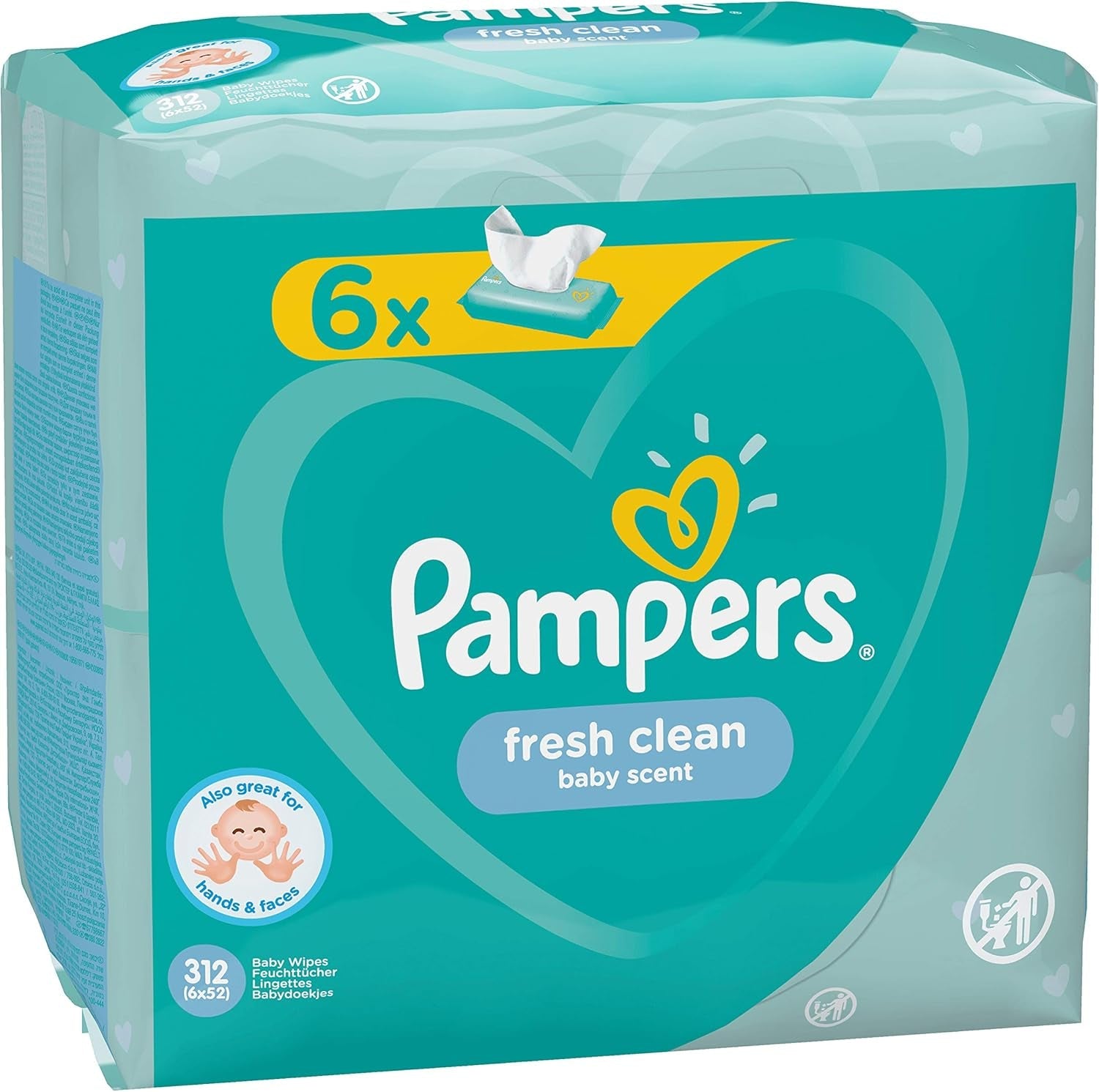 Pampers 81688049 Fresh Clean Baby Wipes, Vita