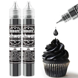 Gel matfärg - HXDZFX 2×30ml, sockerfri matfärg, högkoncentrerad, för dekoration av kakor, vit fondant, makroner, kakor, bakning, påskägg, slem (druvor lila)