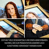 LEGO Art Mona Lisa, vuxenset, Leonardo Da Vinci-målning för hängning, kreativ aktivitet för män och kvinnor, present till konstälskare, italiensk renässanskonst 31213 Byggset Besuche den LEGO-Store
