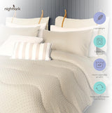 Night Lark Täcken utan överdrag, 4,5 Tog, King Size, Tufted Dot Collection, Lyxiga sängkläder, Allergivänligt, Maskintvättbar, varma sandtäcken & täcken Naty Shop