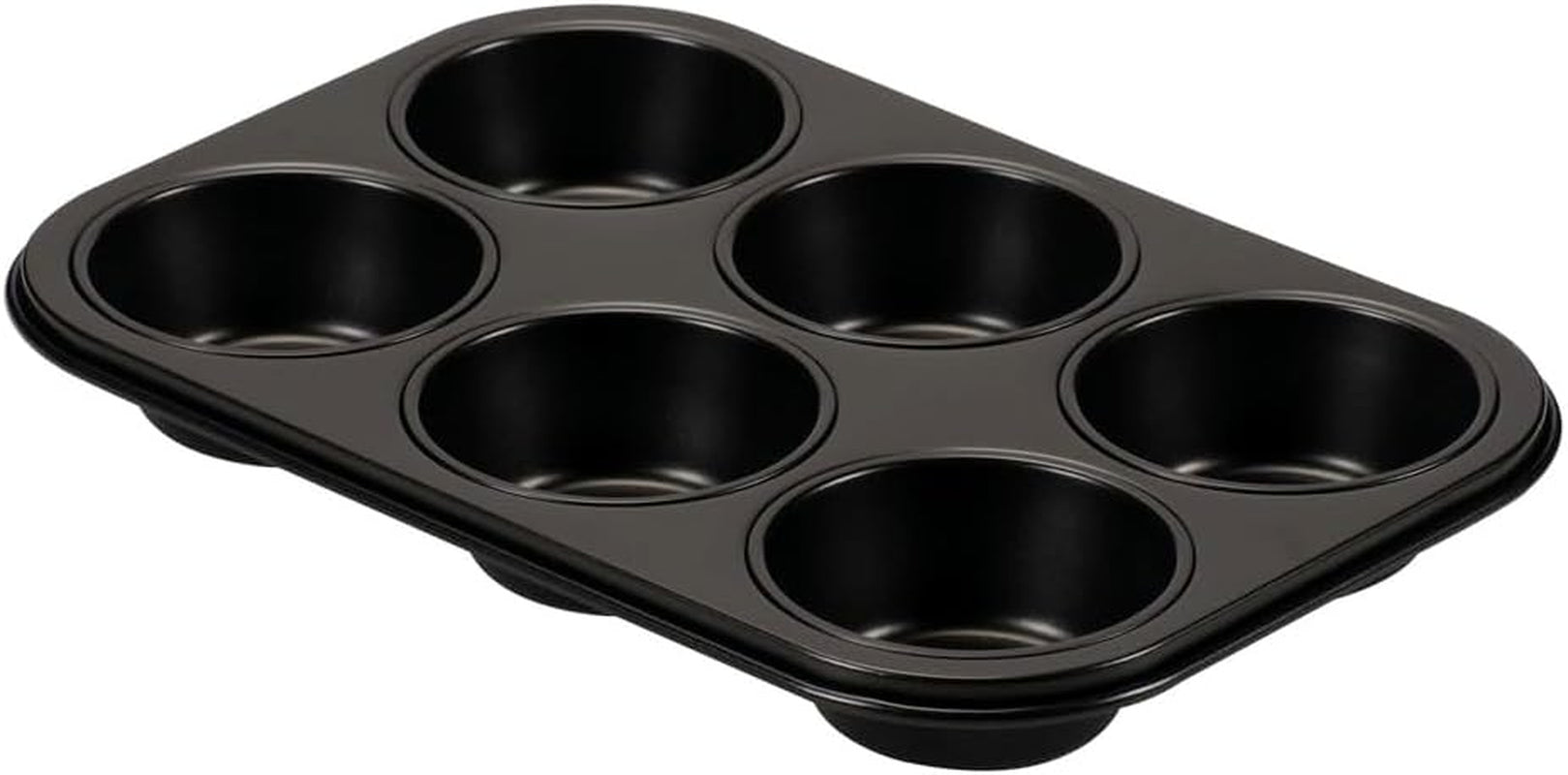 , Form 6 muffins 18,5x27cm, svarta Formar och bakplåtar Naty Shop 6 muffins