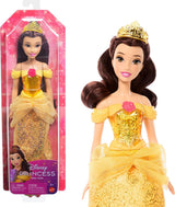 Mattel Disney Princess Leksak Ledad Belle Modedocka med gnistrande kläder och tillbehör Disney filminspirerad present till barn HLW11