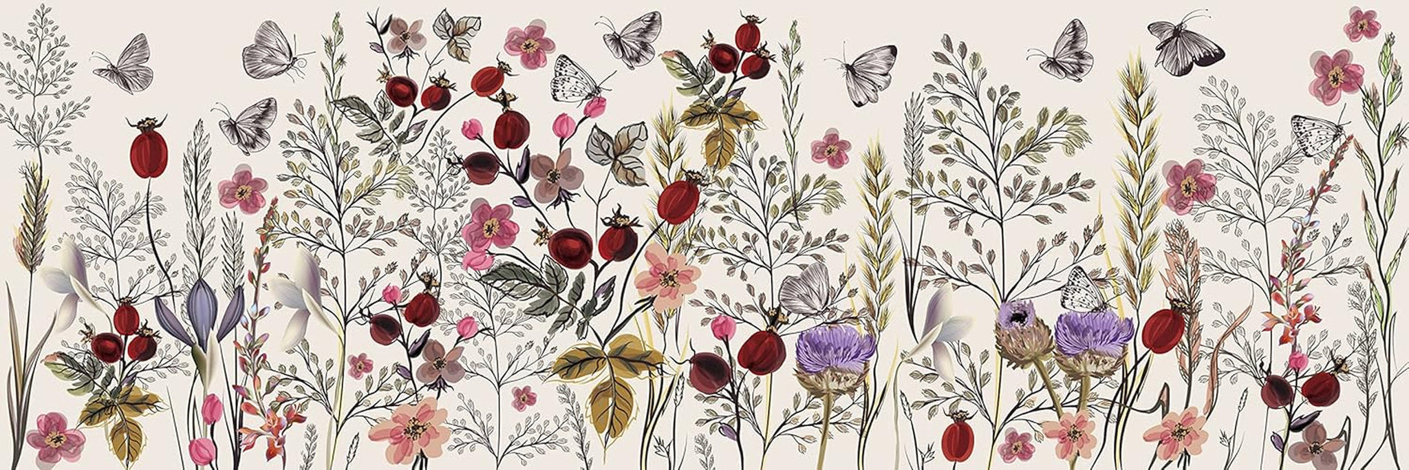 Blommor nr 1 - 1000 bitars panoramapussel för vuxna Puzzle Naty Shop