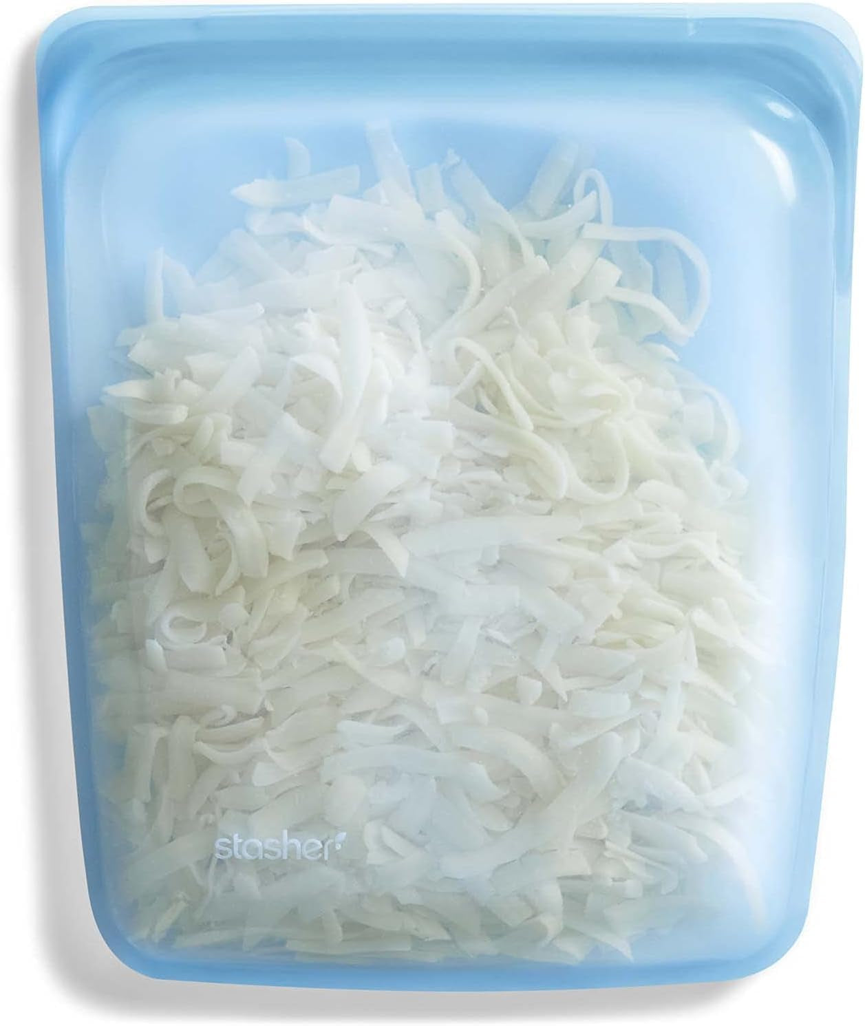 Stasher Bag Premium Silikon Återanvändbar Matpåse Halv Gallon Blå Hållbar Ugn Diskmaskin Frys Säker Miljövänlig Lunchpåse Matförberedelser 1893ml Matförvaringslådor Naty Shop Blue