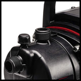 Trädgårdspumpset Einhell GC-GP 6538 Set/I (650 W, max. 3,6 bar, flöde 3800 L/h, vattenpåfyllnings-/avtappningsskruv, inkl. 4 m sugslang + 20 m trädgårdsslang + sprutpistol)