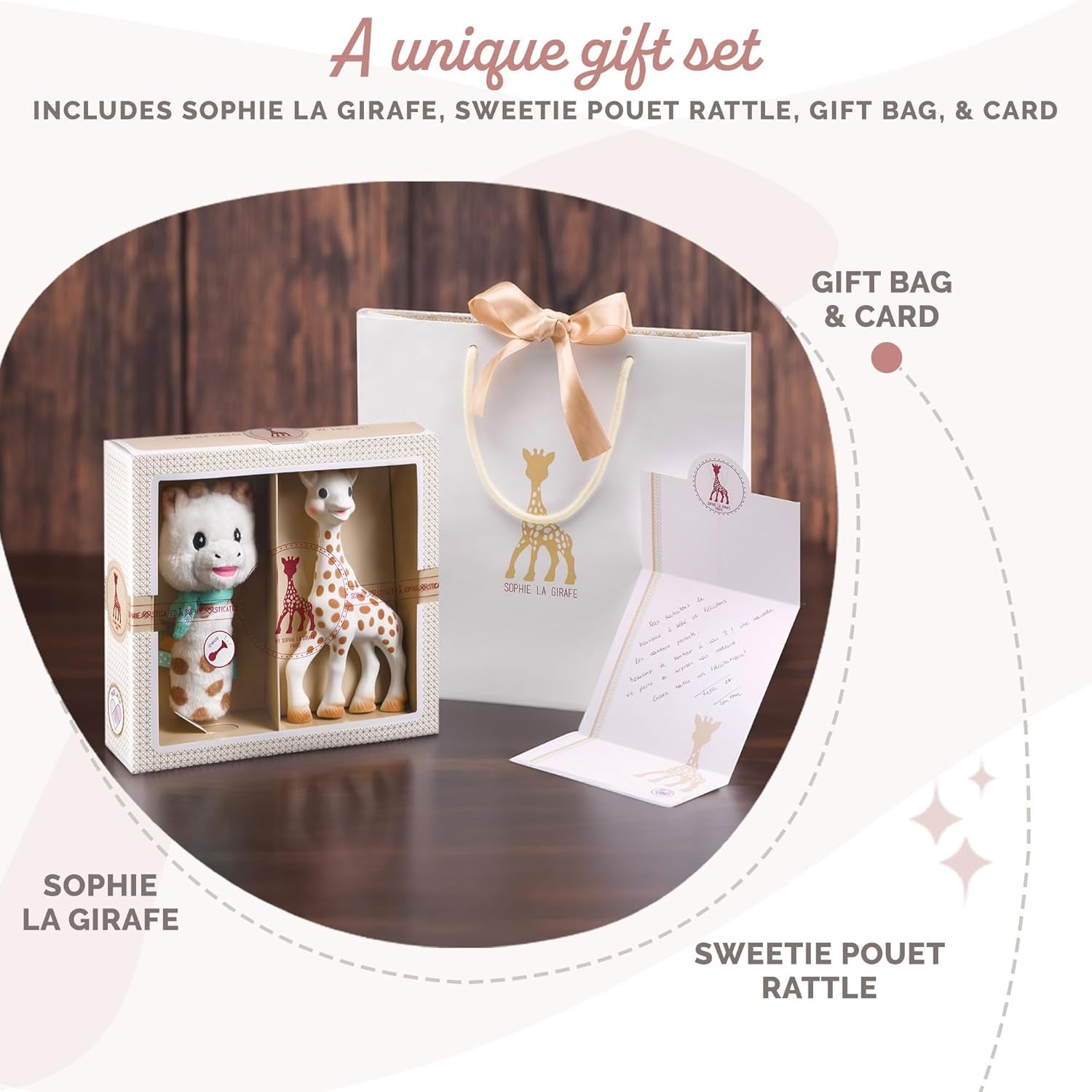 Sophie the giraffe födelsedagspresentset Sophiesticated rattling pouet 00012 Toys Bebe Naty Shop