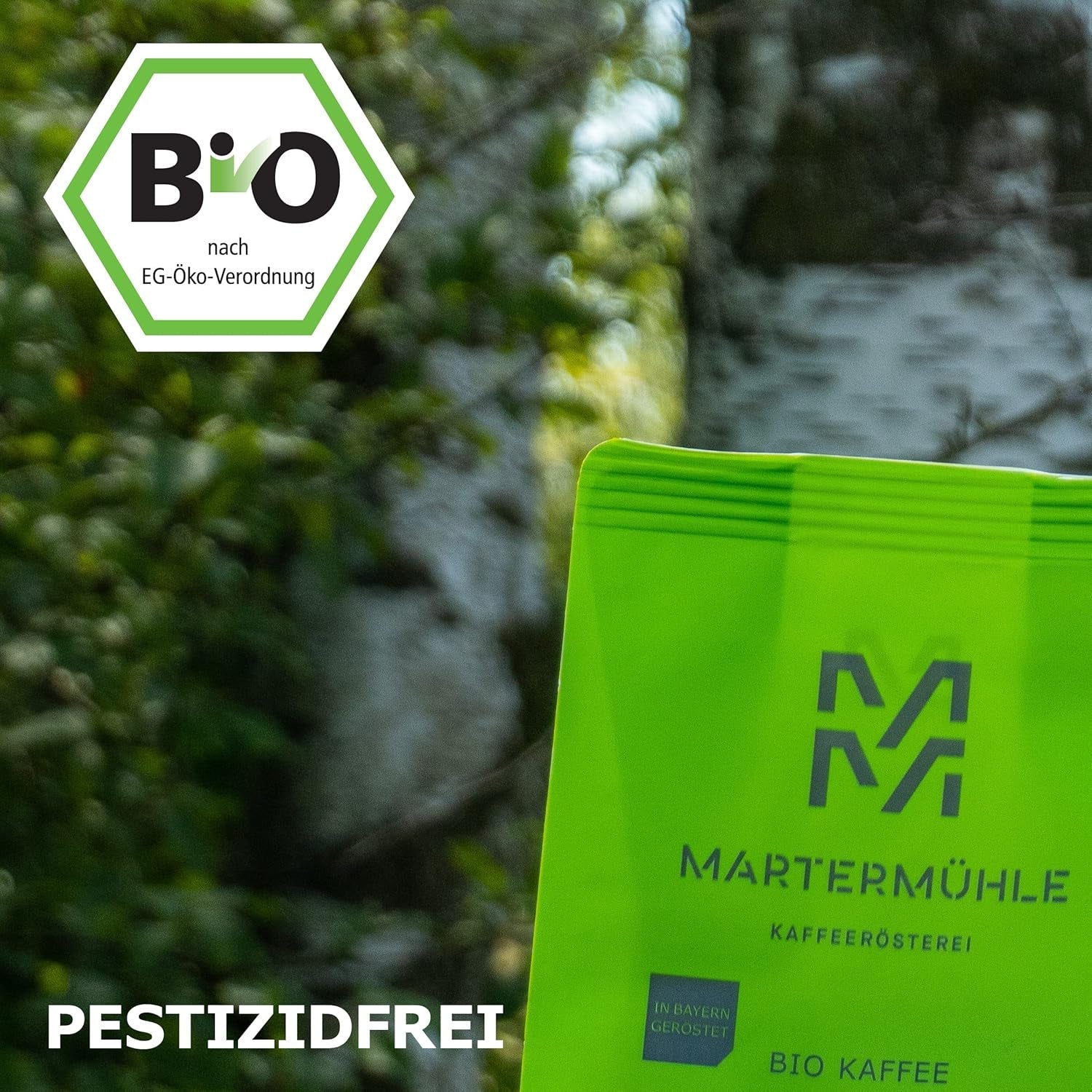 Martermühle Peru Bio Kaffeebohnen 1 kg mittelkräftig I Arabica I Arom: Mjölkchoklad, blommiga toner, nötter I Ganze Bio Kaffee-Bohnen schonend geröstet, säurearm