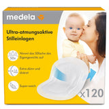 Ultra andningsbara amningsskydd från Medela, 120 st Mat- och amningstillbehör Bebe Naty Shop