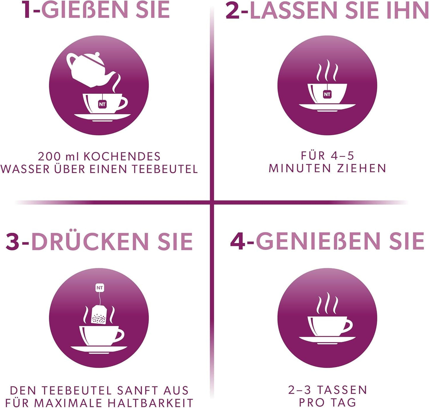 Nutra-te fläderbär & echinacea, immunitets- och förkylningste, immunstödste, kallkamp, ​​20 återanvändbara tepåsar, naturligt örtte