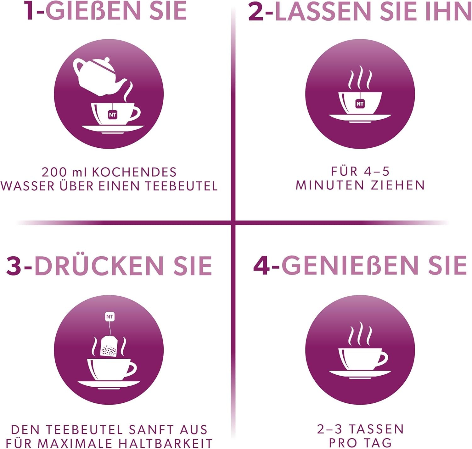 Nutra-te fläderbär & echinacea, immunitets- och förkylningste, immunstödste, kallkamp, ​​20 återanvändbara tepåsar, naturligt örtte