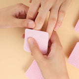 300 Stück Nagellackentferner Pads, Fusselfreie Nägel Wattepads Für Nägel Nagellackentferner Luddfria Nagelservetter Cleaner Gelnägel - Rosa