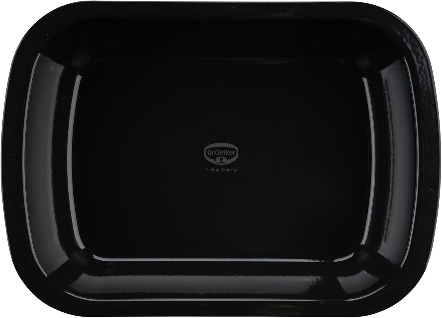 Dr. Oetker Back-Idee Kreativ Dessert- Und Auflaufform Aus Emalje, 39,5 X 28 X 6,5 Cm– Hitzebeständig Bis 400°C, Schnittfest, Kratzfest, Induktionsgeeignet, Schwarz Formar och bakplåtar Naty Shop