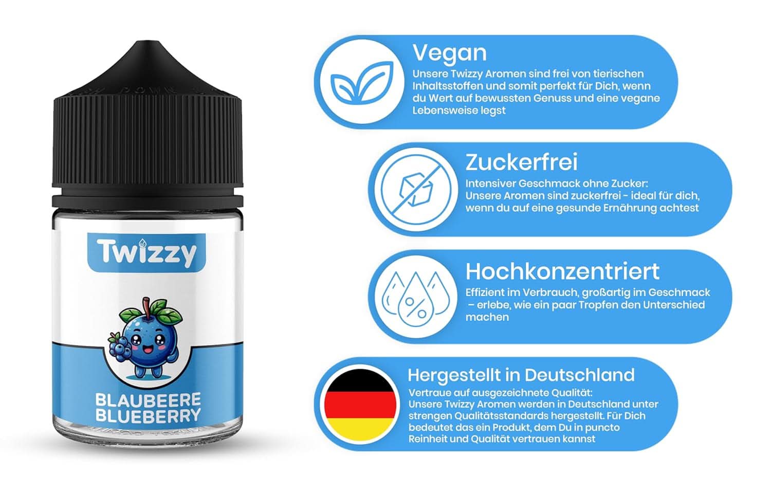 Twizzy Cranberry, matsmak -60 ml - Intensiv arom - Idealisk för bakning Aromer Naty Shop