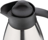 Olympia vakuummugg med skruvlock, 500ml/17oz, rostfritt stål med svart lock, mjölktryck på sidan, bufféstationer för te och kaffe, CL371