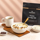 Protein Works - Protein Porridge 360 | Myt Ytterligare vitaminer och mineraler | Proteinreiches Frühstück | Kalorienarme Haferflocken | 6 portioner | Banan-choko-chips | 500G Cereal Naty Shop