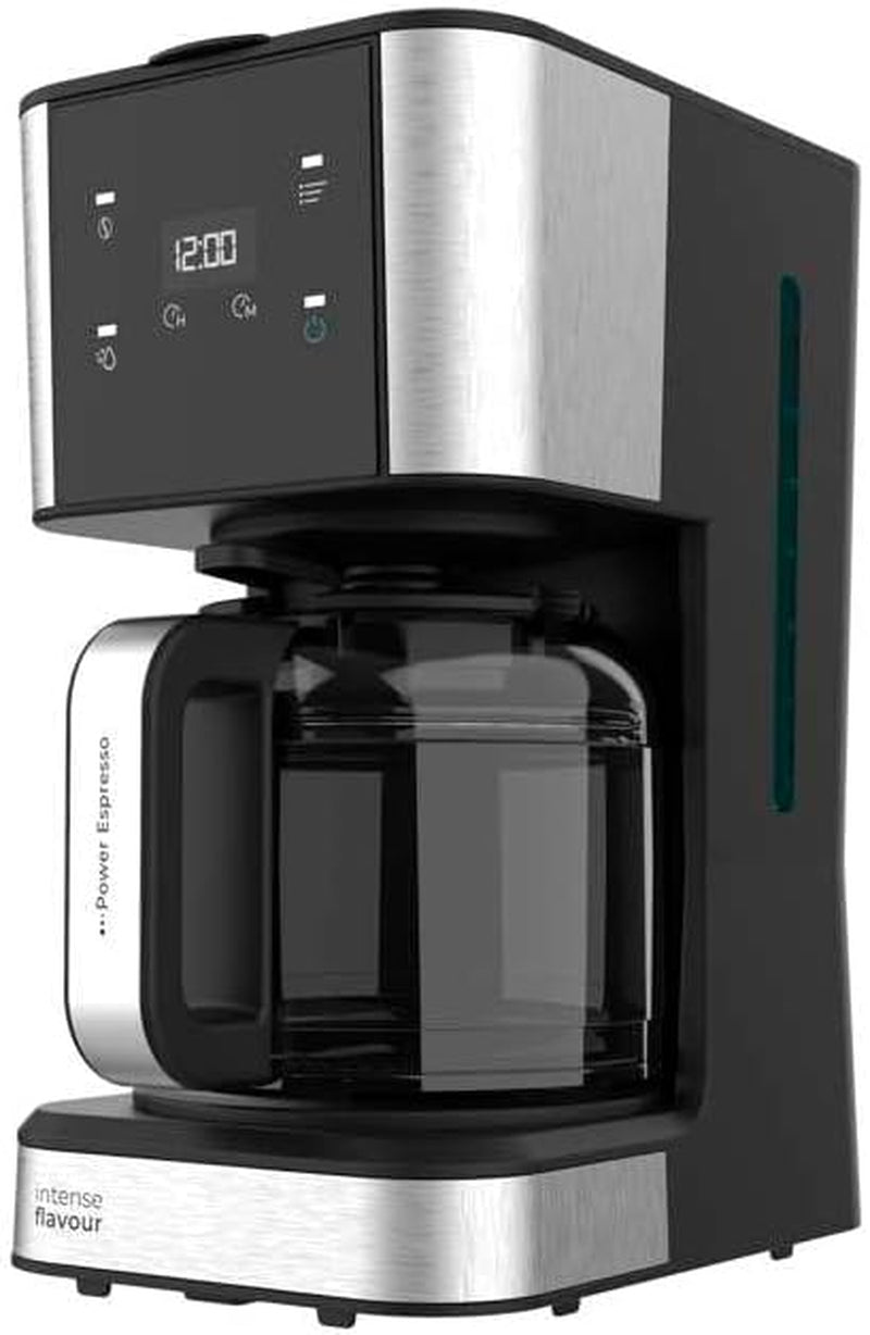 Espresso med filter Cecotec Coffee 66 Drop and Touch, effekt 950 W, 1,5 L, 12 koppar, pekskärm, glaskaraff, 24-timmarstimer, 6 strömbrytare, återanvändbart nätfilter