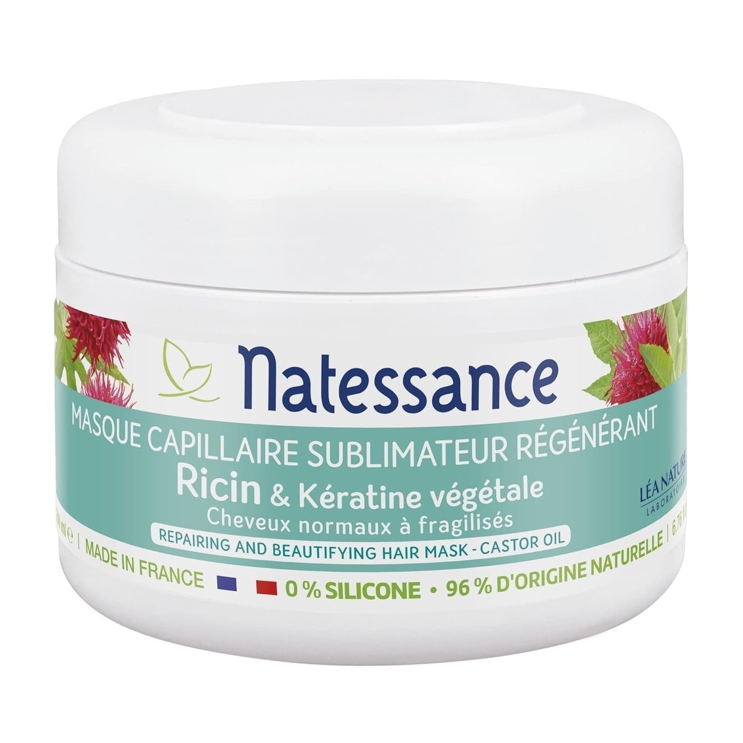 Sublimateur à l'Huile de Ricin et Kératine Végétale mask 200 ml Hårmask Naty Shop Standardtitel