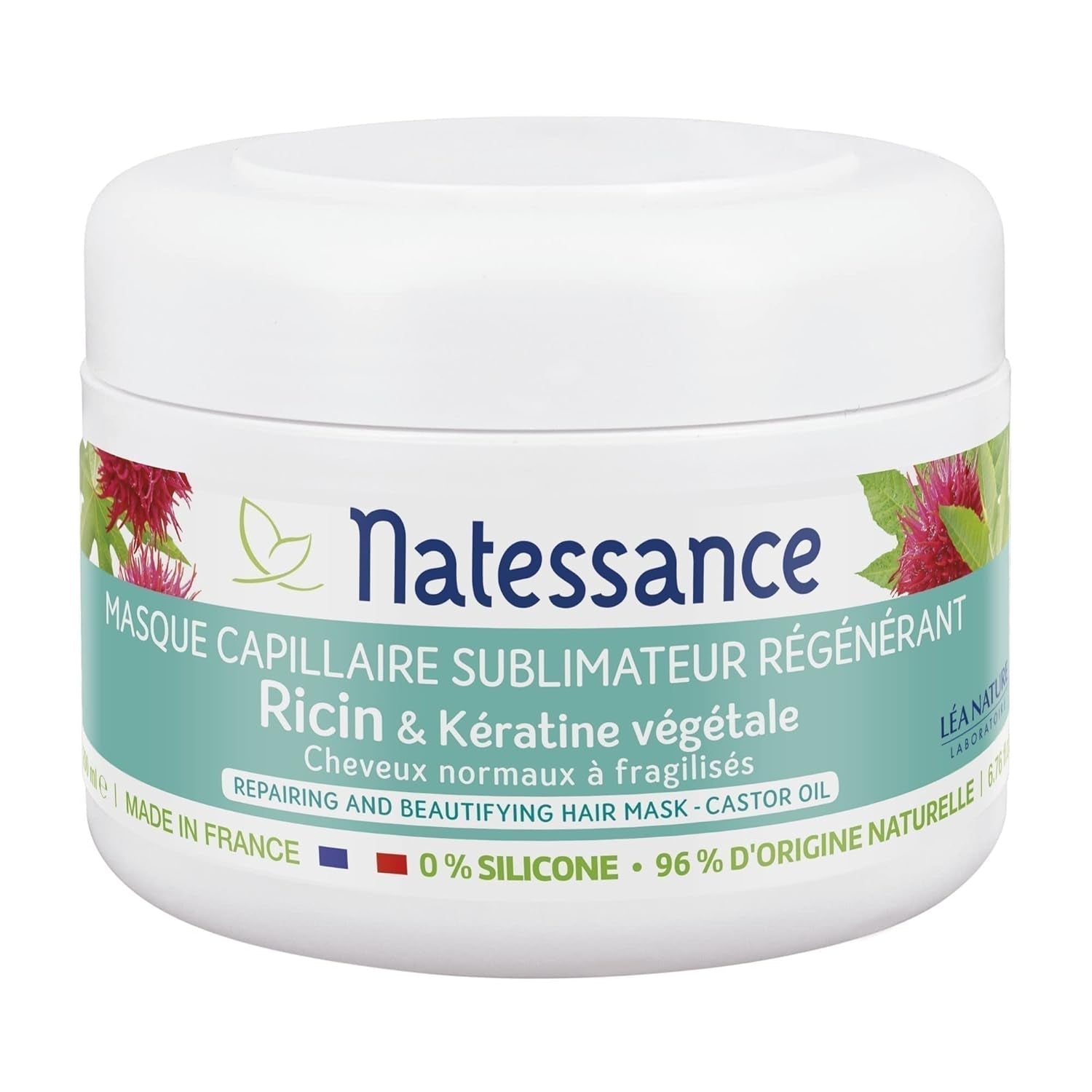 Sublimateur à l'Huile de Ricin et Kératine Végétale mask 200 ml Hårmask Naty Shop Standardtitel