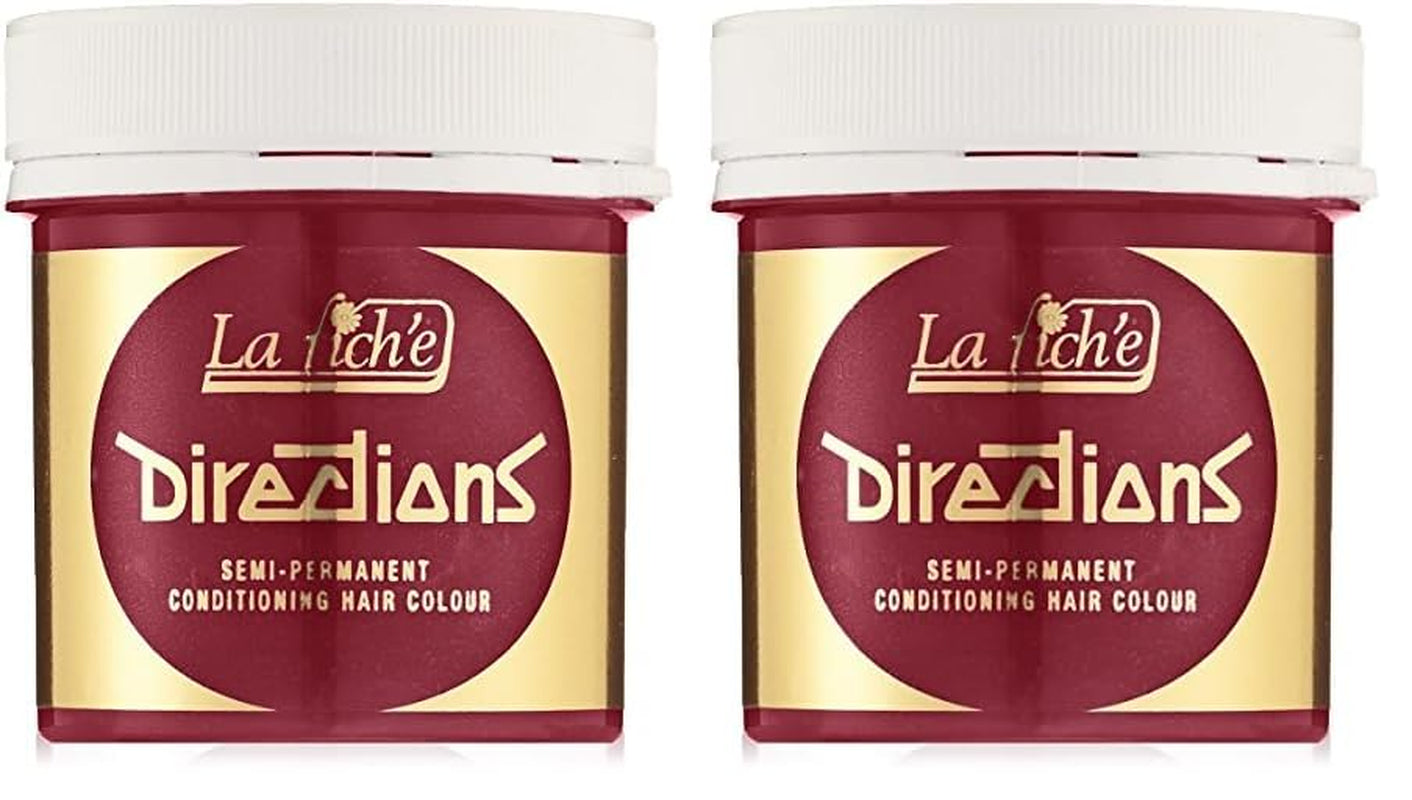 La Riché Pink Flamingo Pink 100ml (1 förpackning) Naty Shop Poppy Red Hårfärg 88Ml (2 pack)