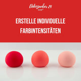 Dekozauber 24 röd matfärg, gel, 30 g, vegansk, sockerfri, högkoncentrerad, röd matfärg för fondant, smörkräm, drycker och mer