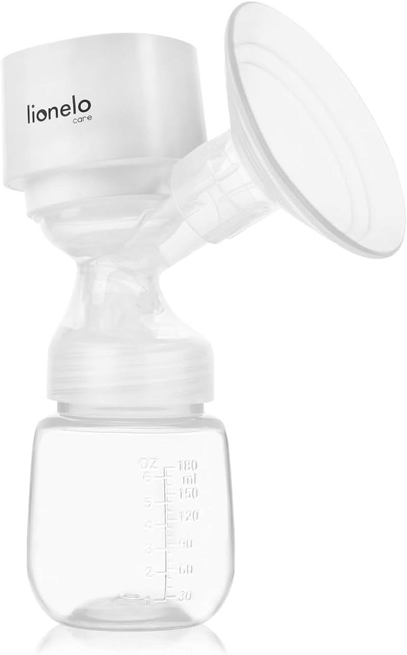 LIONELO Fidi One sladdlös bröstpump 180 ml, 3-fas bärbar bröstpump, 9-stegs energibesparande massage, silikontratt 26 mm speltid 120 min Bpa-fria tillbehör Mat och amning Bebe Naty Shop