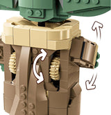 LEGO Star Wars 75403 Grogu i sin Mandalorian Repulsor-vagga - Samlarbar minifigur - Modell att bygga, leka och visa - Hemdekorationer - Present till pojkar och flickor i åldern 10+ Byggset Besuche den LEGO-Store