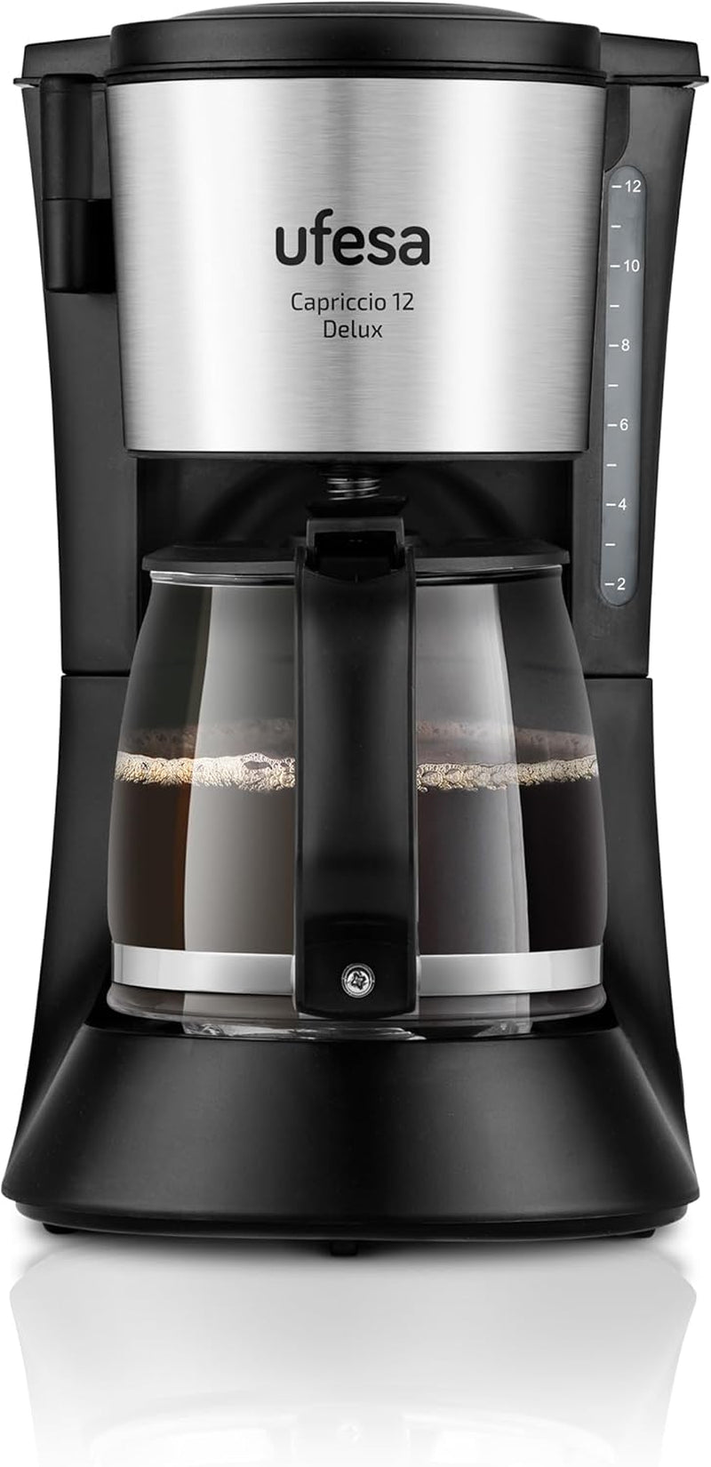 Ufesa CG7114 Capriccio filterkaffebryggare, 6 koppar, 600W, karaff 0,6L, anti-droppsystem, automatisk avstängning, blå