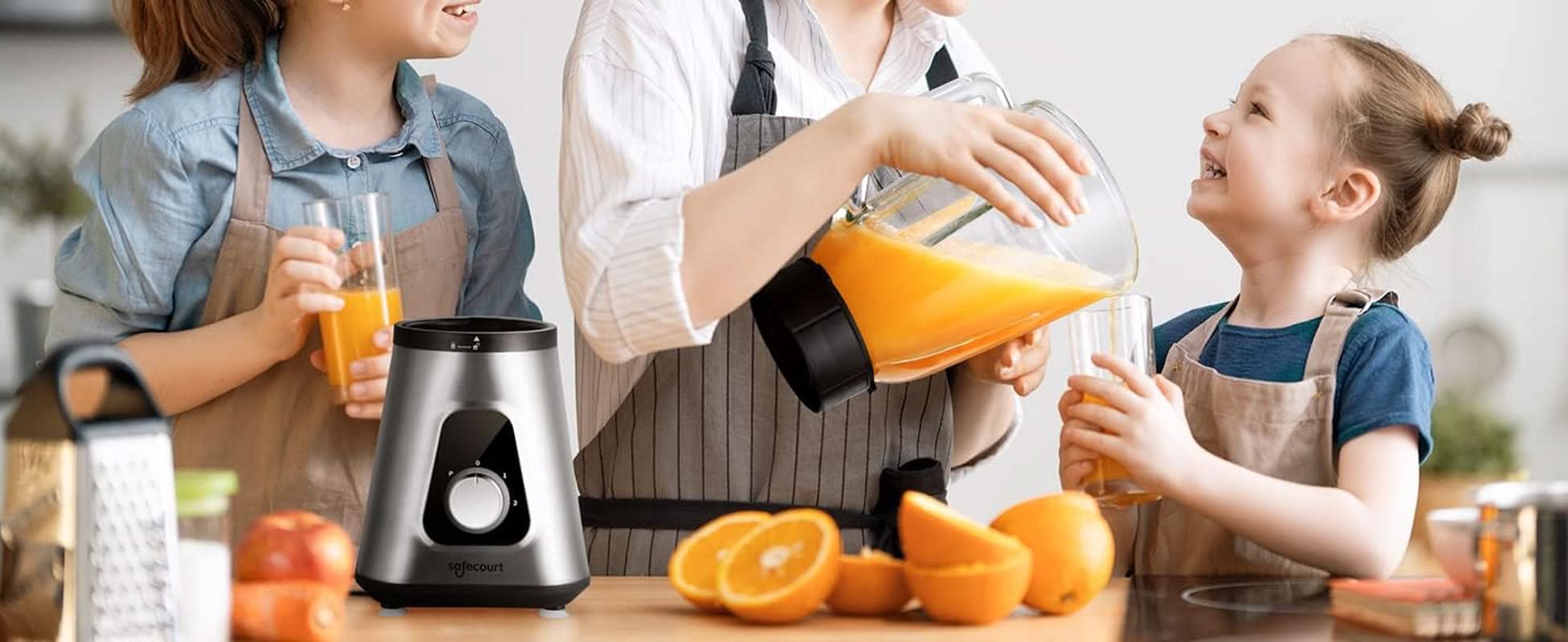 Safecourt Kitchen - Blender - Sport Blender - 1000 Watt - to Go Beker - Smoothie Maker Kitchen Naty Shop
