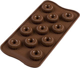 Silikomart 199384, 3D-form för chokladflamma kök Naty Shop Spirals