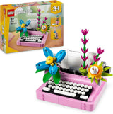 LEGO Creator 3In1 skrivmaskin med blommor - konverterbar leksak till en Keytar-modell eller blomkruka med anteckningsbok och penna - byggset - present till flickor och pojkar från 8 år 31169 Byggset Besuche den LEGO-Store Standardtitel