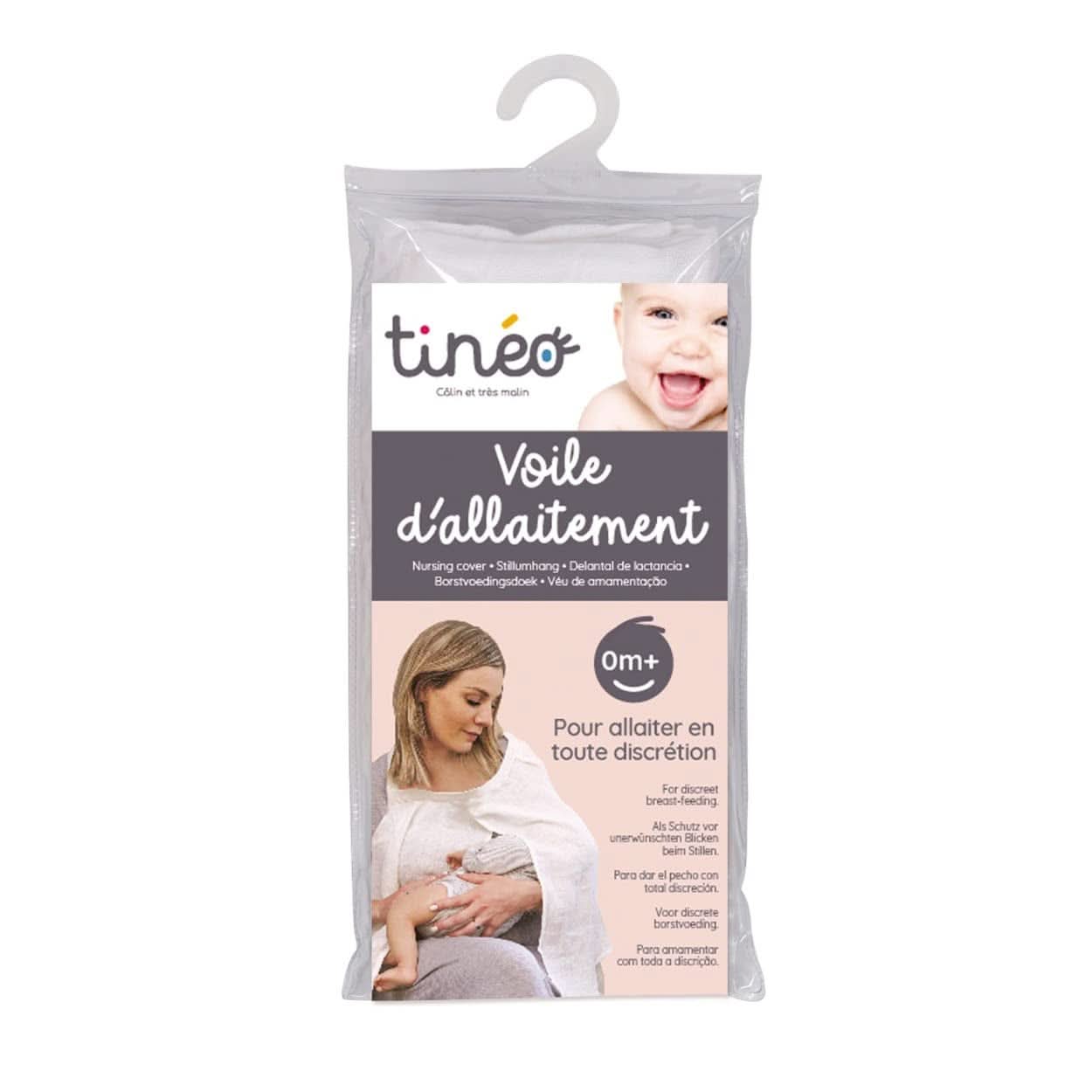 Amningshandduk, vit Tillbehör Mat och Amning Bebe Naty Shop
