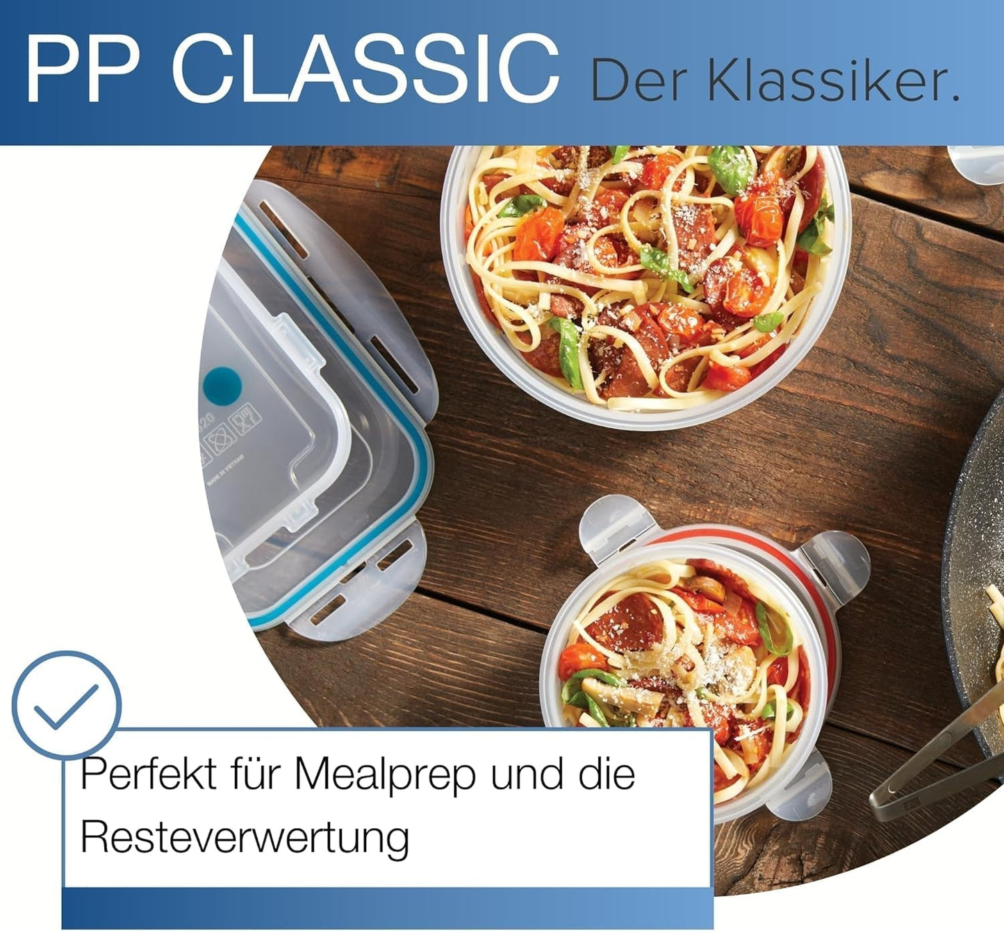LocknLock PP Klassisk matförvaringsburksats 5st | 180ml, 350ml, 600ml, 870ml, 3,6L | 100 % luft- och vattentät | utan BPA | frys- och kylarrangör | Tål diskmaskin och mikrovågsugn Naty Shop matförvaringslådor