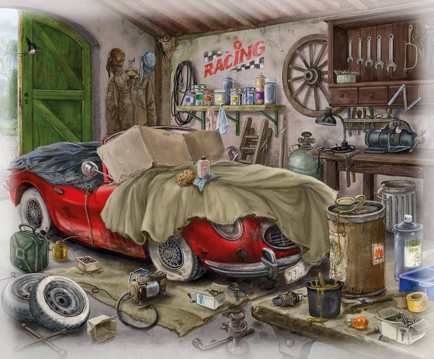 Ravensburger EXIT Puzzle - The Ghostly Manor House - 6X 99-bitars pussel för pusselälskande vuxna och barn från 10 år och uppåt Puzzle Naty Shop