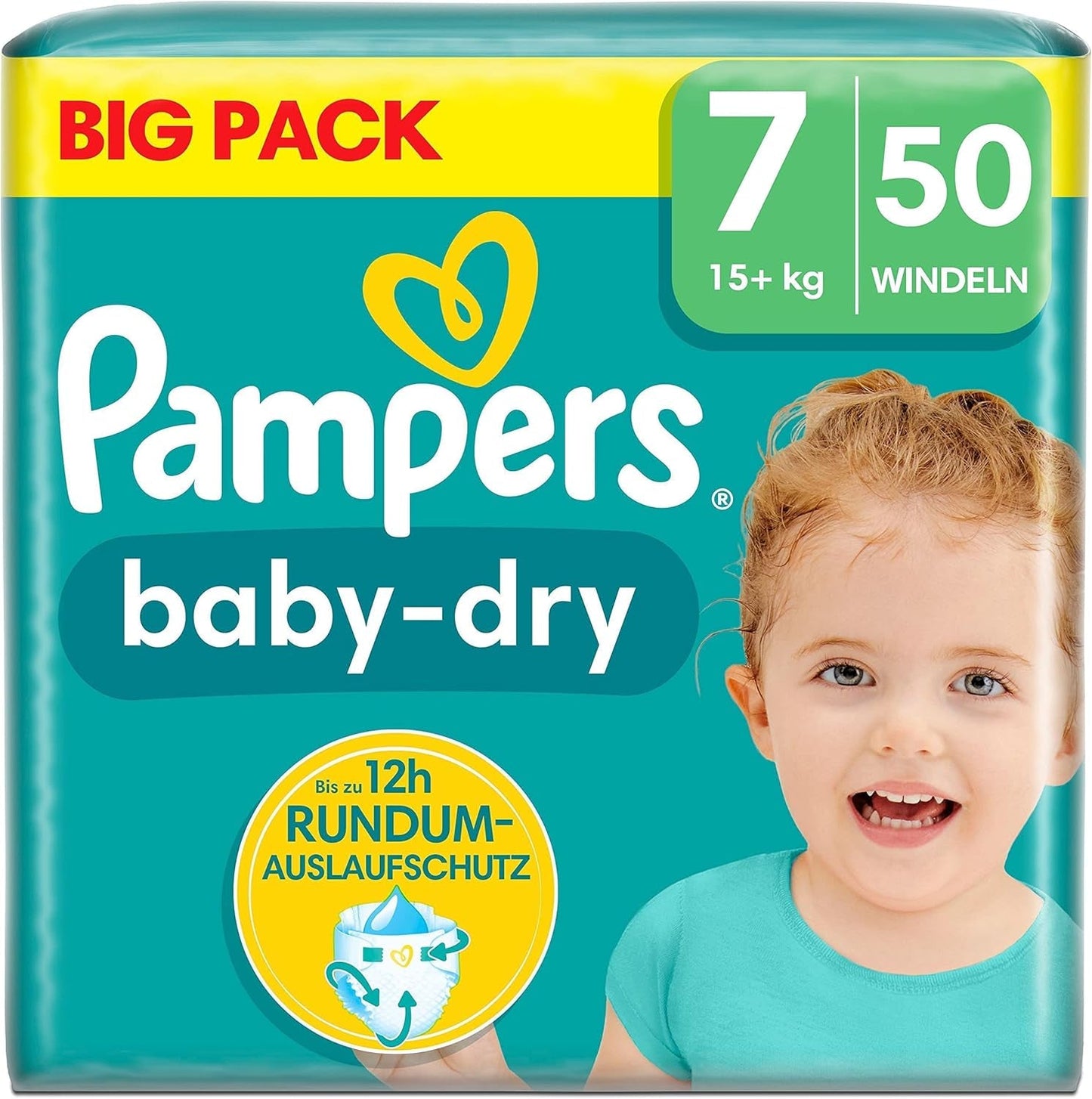 Blöjor Pampers 81657566 Baby-Dry Byxor, vit