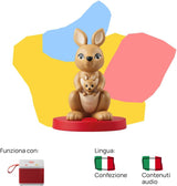 Ljudfigur - musikalisk plyschleksak - musik, sånger och ljud - leksak, pedagogiskt innehåll, italiensk version, pojkar och flickor 0-2 år Bebe Toys Naty Shop