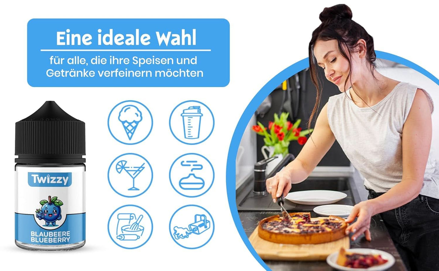 Twizzy Cranberry, matsmak -60 ml - Intensiv arom - Idealisk för bakning Aromer Naty Shop