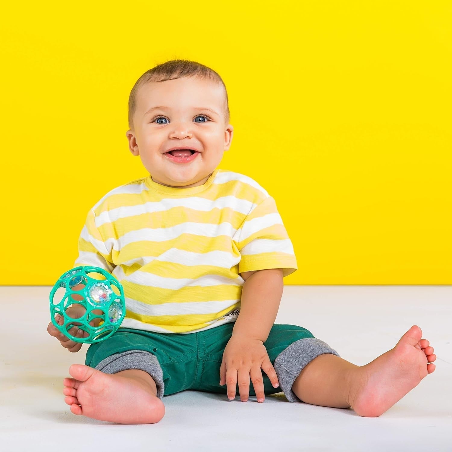 Bright Starts Little Shakers 6-delade presentset - Baby skallror & bitringar BPA-fri Lätt att fånga Unisex Newborn+