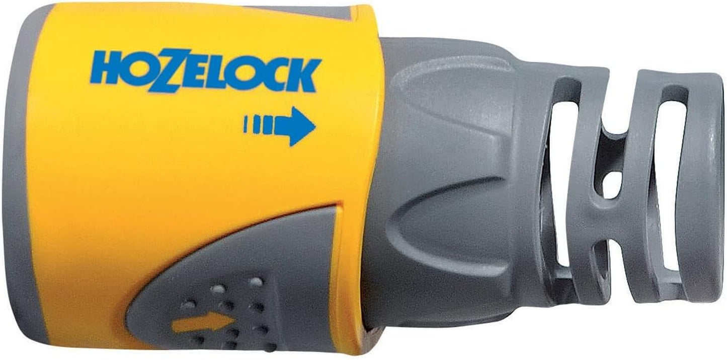 HOZELOCK - 2 slangkopplingar Plus Ø 12,5 mm - 15 mm (1/2"- 5/8") Soft Touch: Vattentät, halkfri, flexibel och förlängd slanganslutning som förhindrar vridning och dropp [2050P0025]