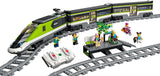 LEGO City Passenger Express Train, fjärrstyrt tågset, järnvägsleksak med strålkastare, 2 vagnar och 24 spårelement, present till barn, pojkar och flickor 60337 Byggset Besuche den LEGO-Store