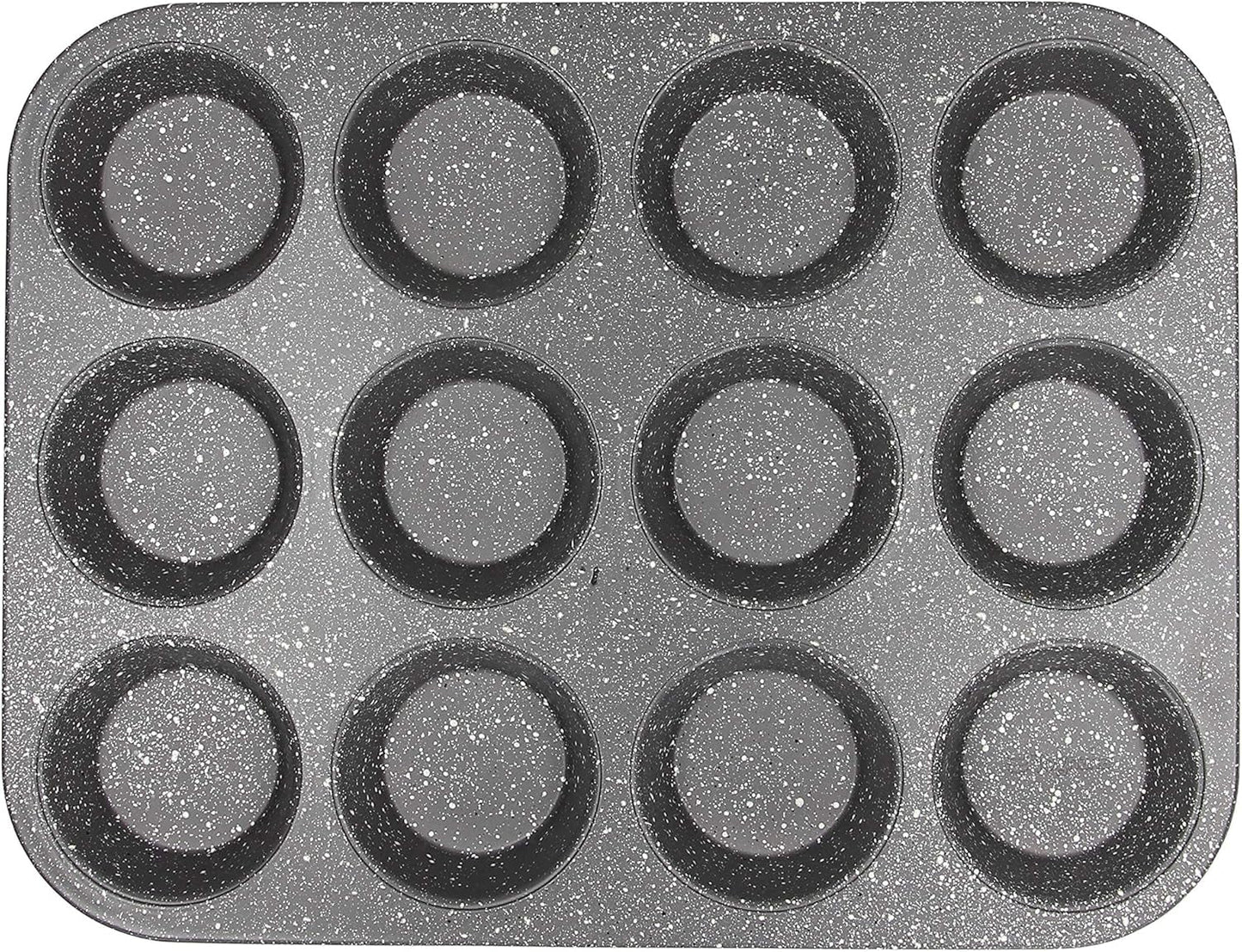 Pure Roq Muffinform Für 12 Muffins, Aluminium, Schwarz Formar och bakplåtar Naty Shop
