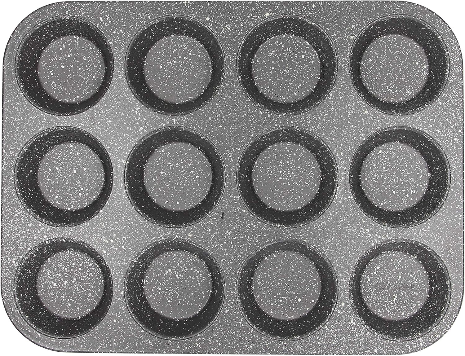 Pure Roq Muffinform Für 12 Muffins, Aluminium, Schwarz Formar och bakplåtar Naty Shop