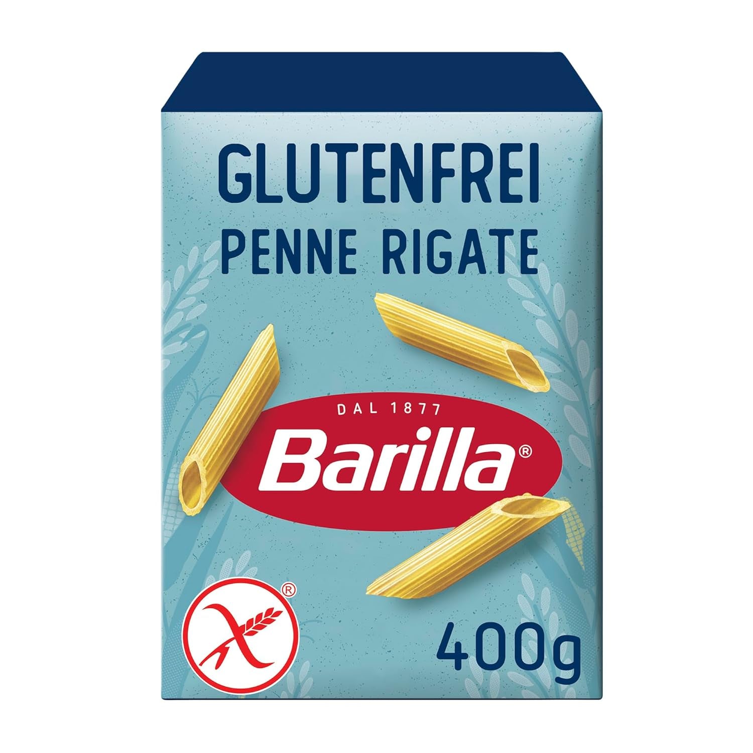Penne Rigate Barilla glutenfri pasta, gjord av ris och majs – 1 paket (1 x 400g)