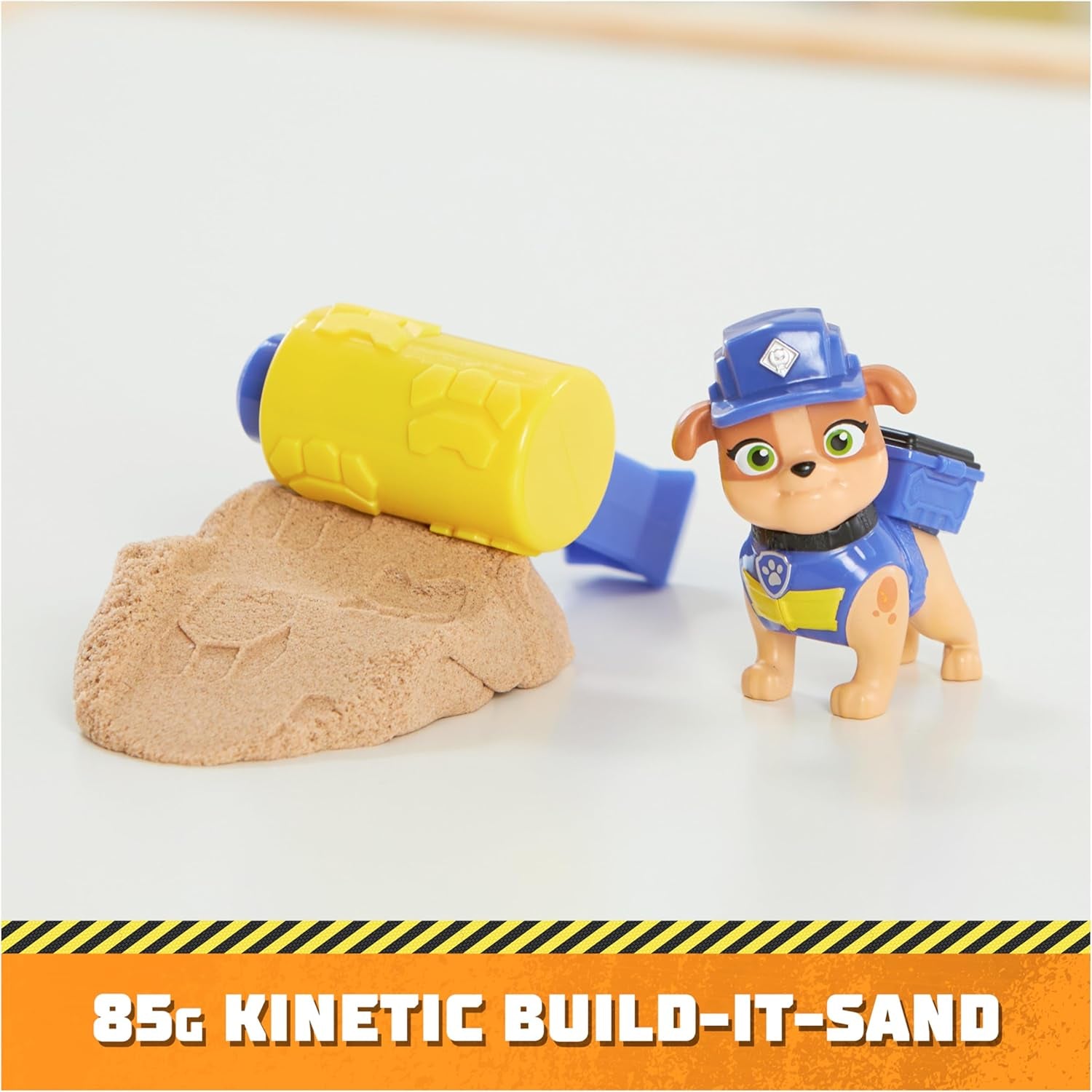 Rubble & Crew - Rubble & Mix Figur Action Figurer Set, 2 Byggleksaker och 85G Kinetic Byggsand, Leksak Lämplig för Barn 3 år och uppåt Action Figurer Naty Shop