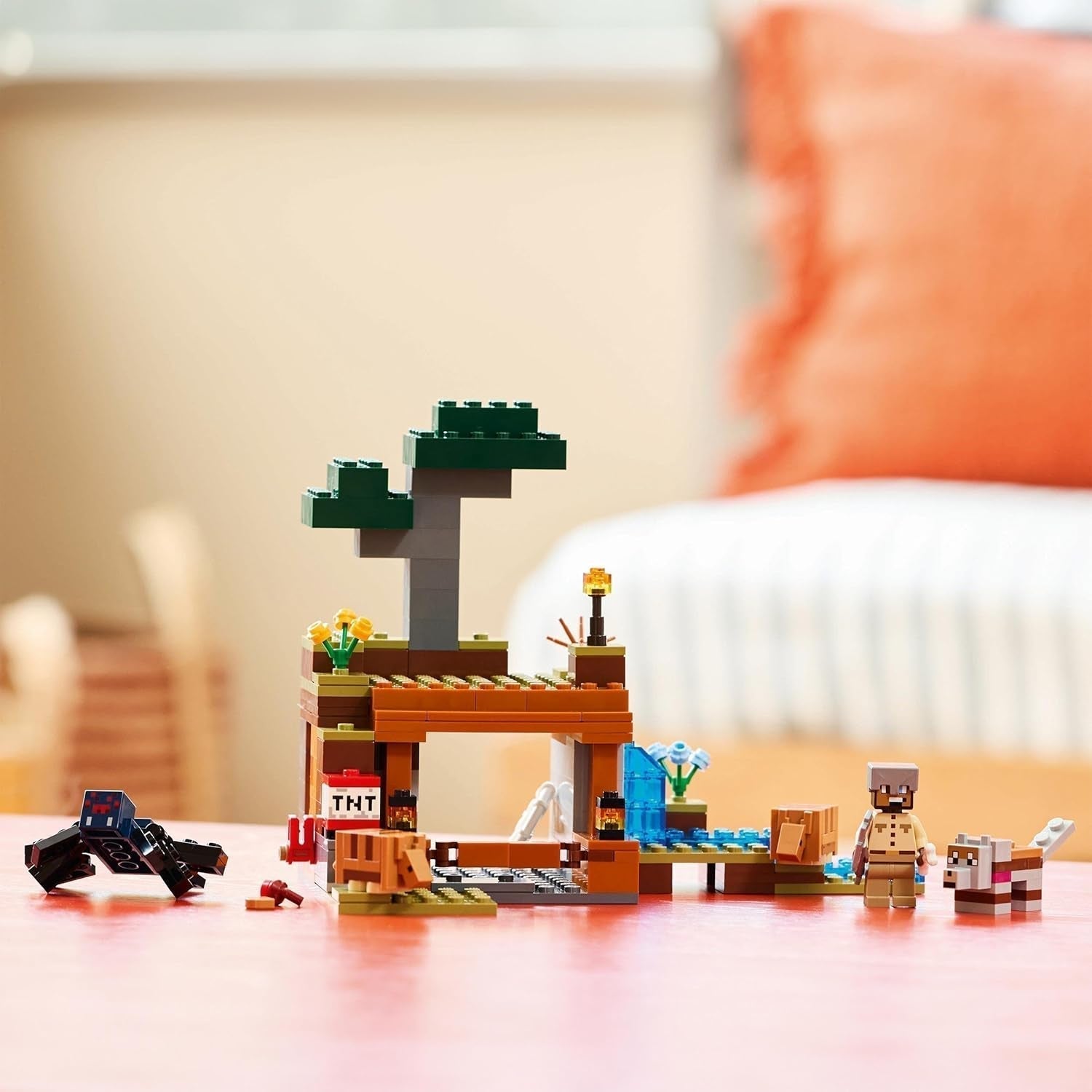 LEGO Minecraft Dungeon Mine Expedition Videospel Minifigurset Karaktärsbyggande leksakspresent för pojkar och flickor 8 år gamla 21269 Byggset Besuche den LEGO-Store