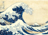 Clementoni 39378 Hokusai - The Great Wave - 1000-bitars pussel, museumssamling, skicklighetsspel för hela familjen, färgglada stretching-spel, pussel för vuxna 14+ Pussel Naty Shop