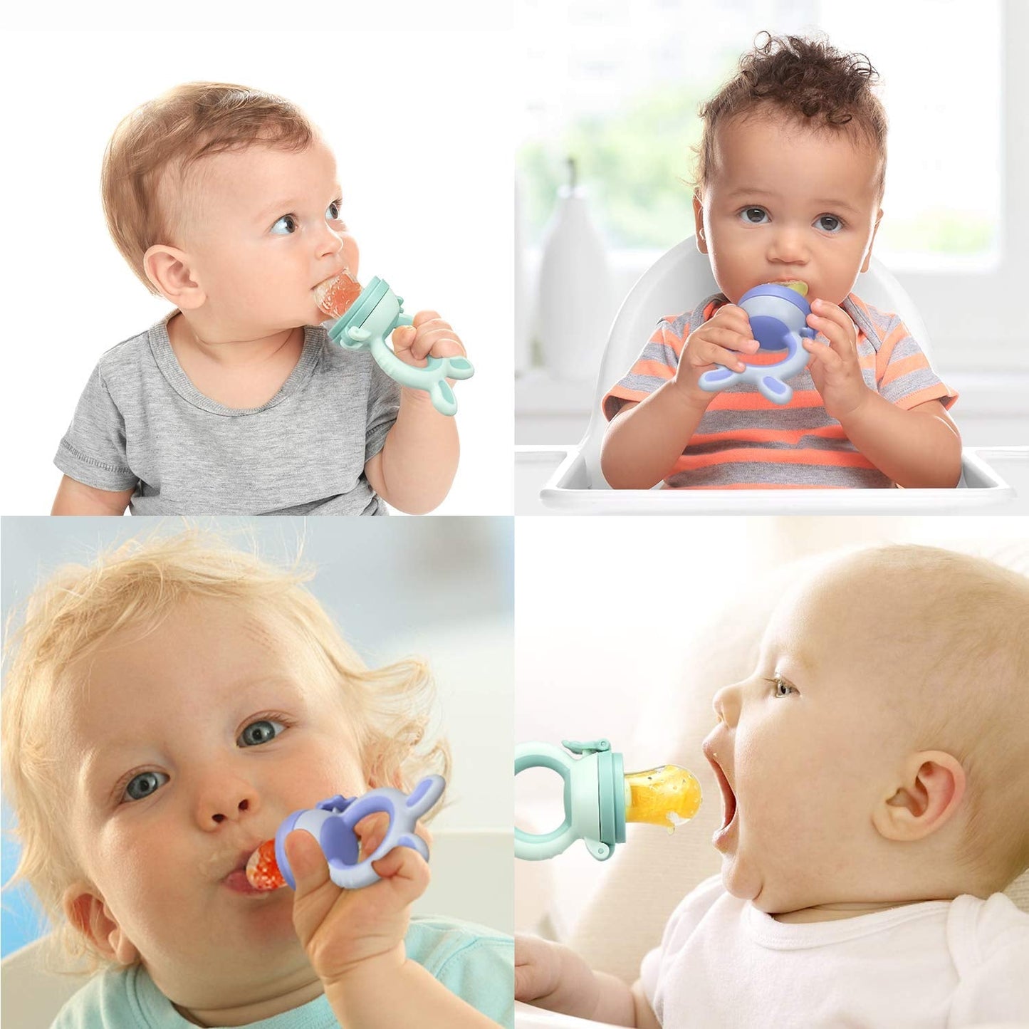 Tétine Pour Bébé/Tétine à Fruit/Tetine Grignoteuse Bebe/Tétine D'alimentation Pour Bébé - Toy de Dentition Pour Bébé, Sans BPA (Pack of 2)